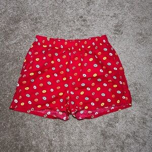 Old Navy Red Boxers with Colorful Donut Print